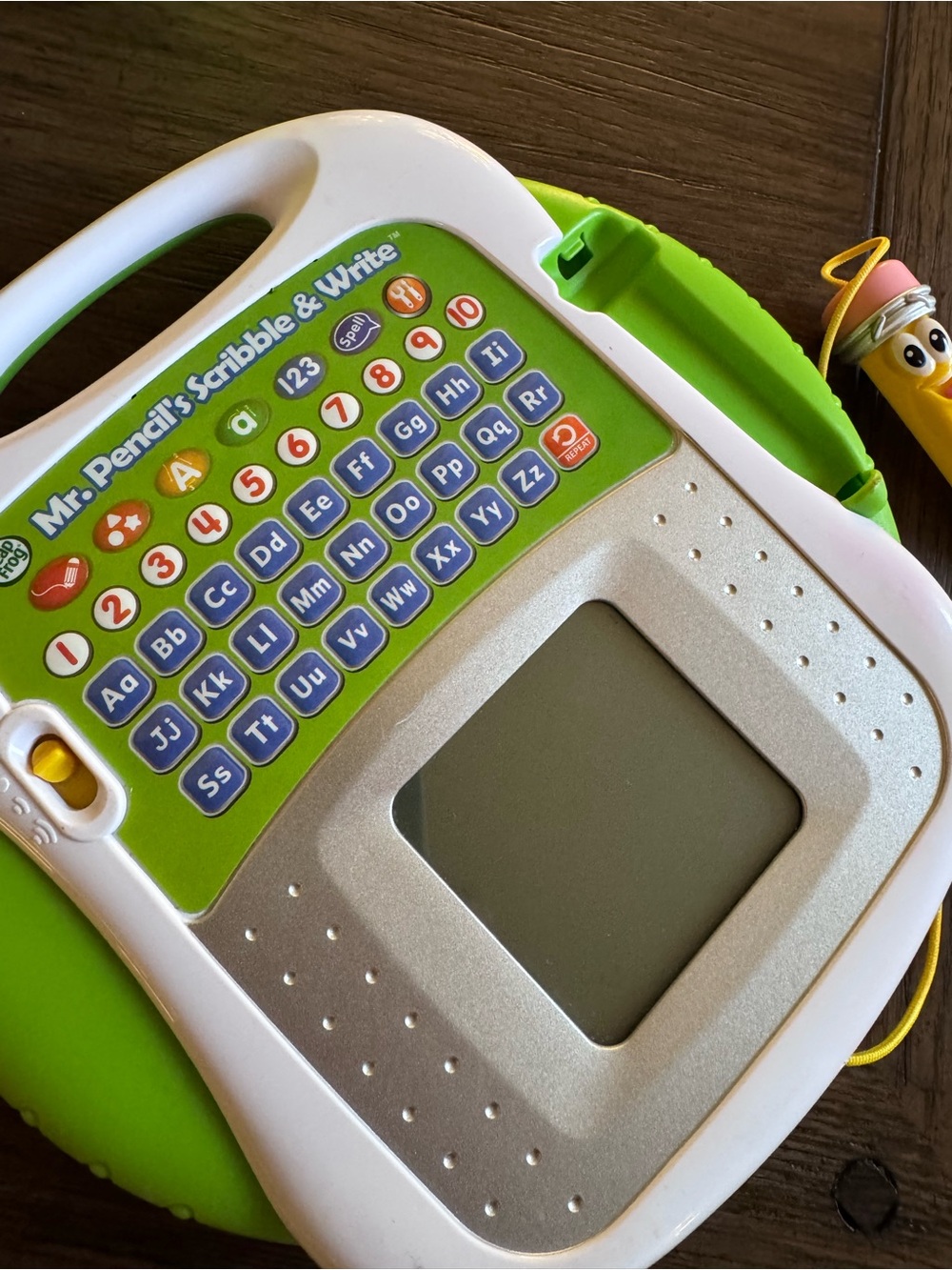 Mr. Pencil's Scribble & Write Learning Tablet - White & Green - Working